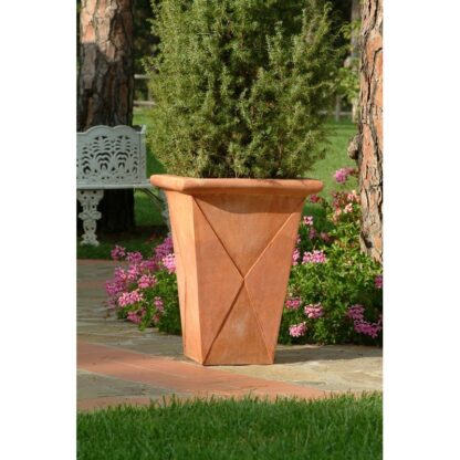 vaso piramide con rombi - immagine 2